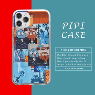 Case điện thoại Gumball Darwin nghịch ngợm iPhone12promaxXS XR nữ 8plus mềm 7Plus X XR Xs Max 6 6s BLUGUB0015