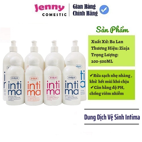 Dung dịch vệ sinh Intima Ziaja  Ba Lan [CHÍNH HÃNG], giải quyết các vấn đề về phụ khoa hoàn toàn