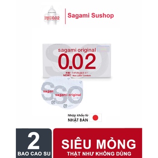 BAO CAO SU SAGAMI ORIGINAL 0.02 MỎNG NHẤT THẾ GIỚI ( hộp 2c)