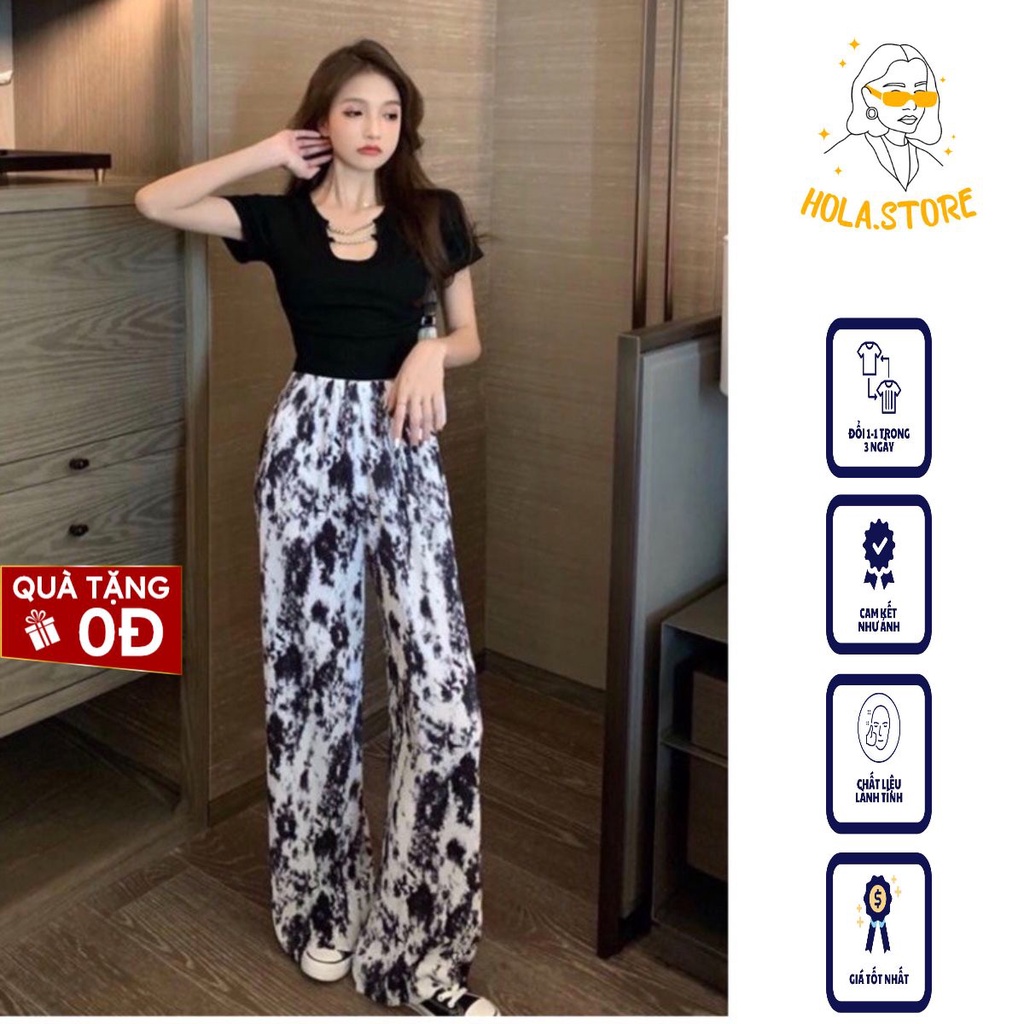 Quần ống suông FREESHIP Quần bò sữa với thiết kế tôn dáng hottrend hàng chuẩn đẹp ulzzang siêu hot HOLA.STORE99