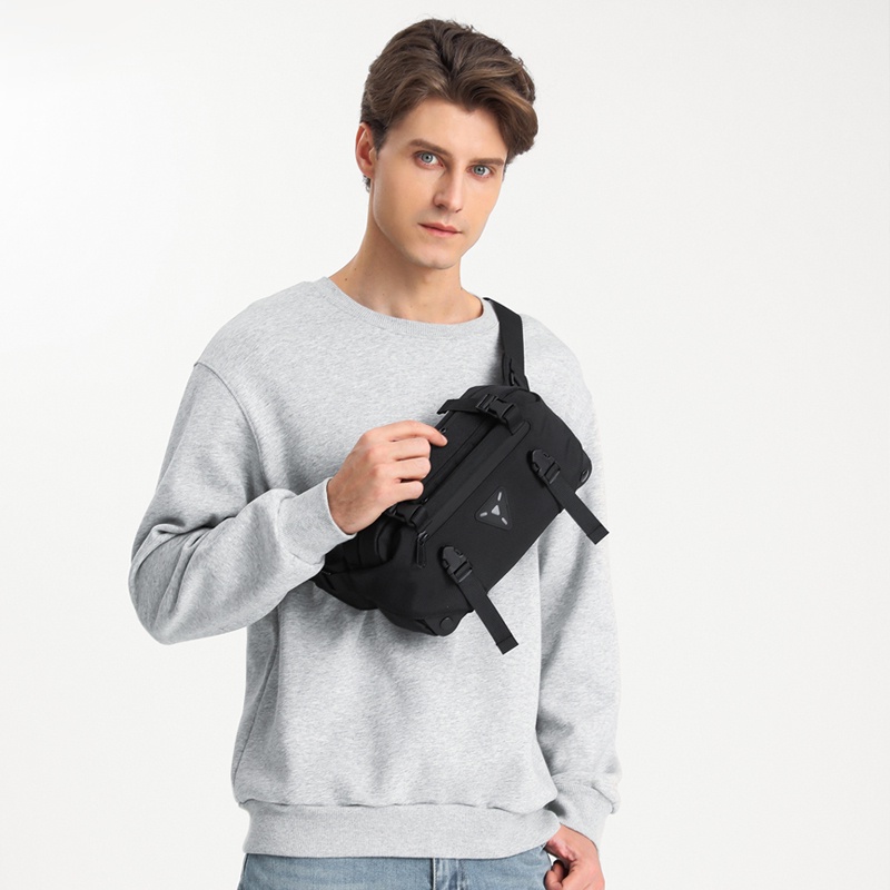 Túi đeo chéo ngực thể thao Ozuko chống thấm nước thời trang dành cho nam