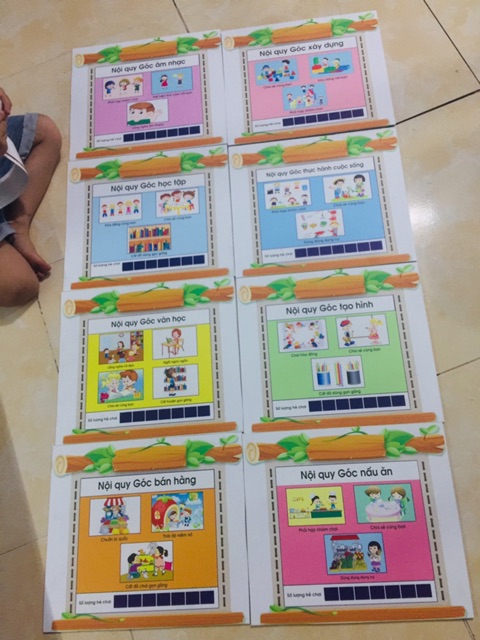 Nội quy các góc mầm non