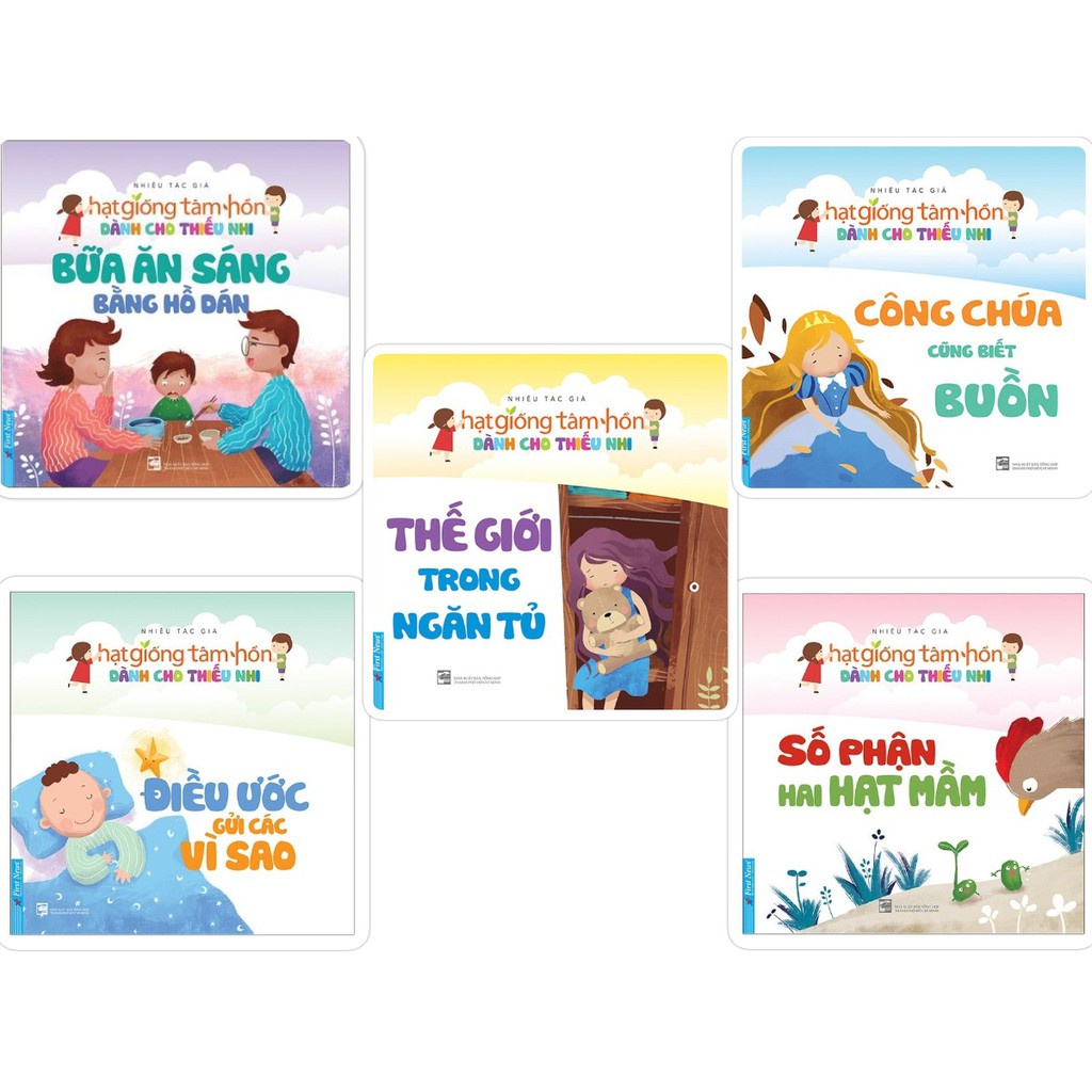 Sách - Combo Hạt Giống Tâm Hồn Cho Thiếu Nhi Phần 2 (5 tập) - FirstNews Tặng Kèm Bookmark