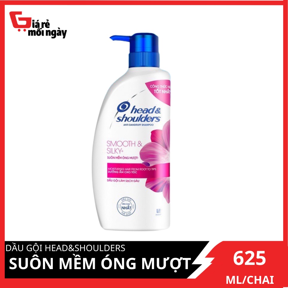 Dầu gội Head & Shoulder Suôn Mềm Óng Mượt 625ml