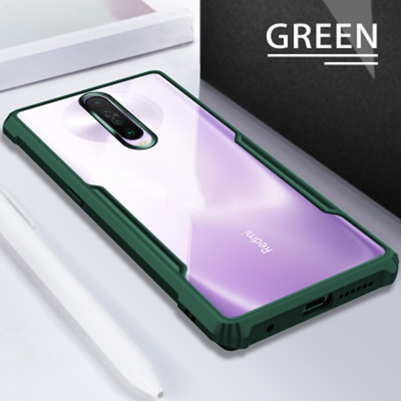 Ốp điện thoại silicon + PC bảo vệ camera dành cho Xiaomi Redmi K30 5G/ Poco X2