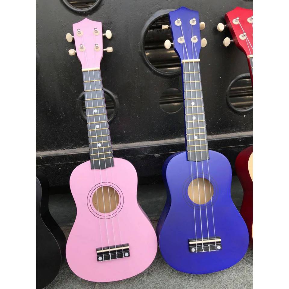 [HOT DEAL] Đàn Ukulele Soprano màu trơn tặng kèm phụ kiện giá rẻ (có sẵn)