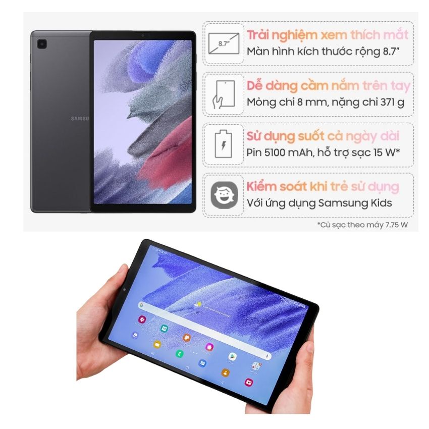 [Freeship Máy tính bảng Samsung Galaxy Tab A7/ Tab A7 lite 2021 mới 100% nguyên hộp hàng nhập khẩu | BigBuy360 - bigbuy360.vn