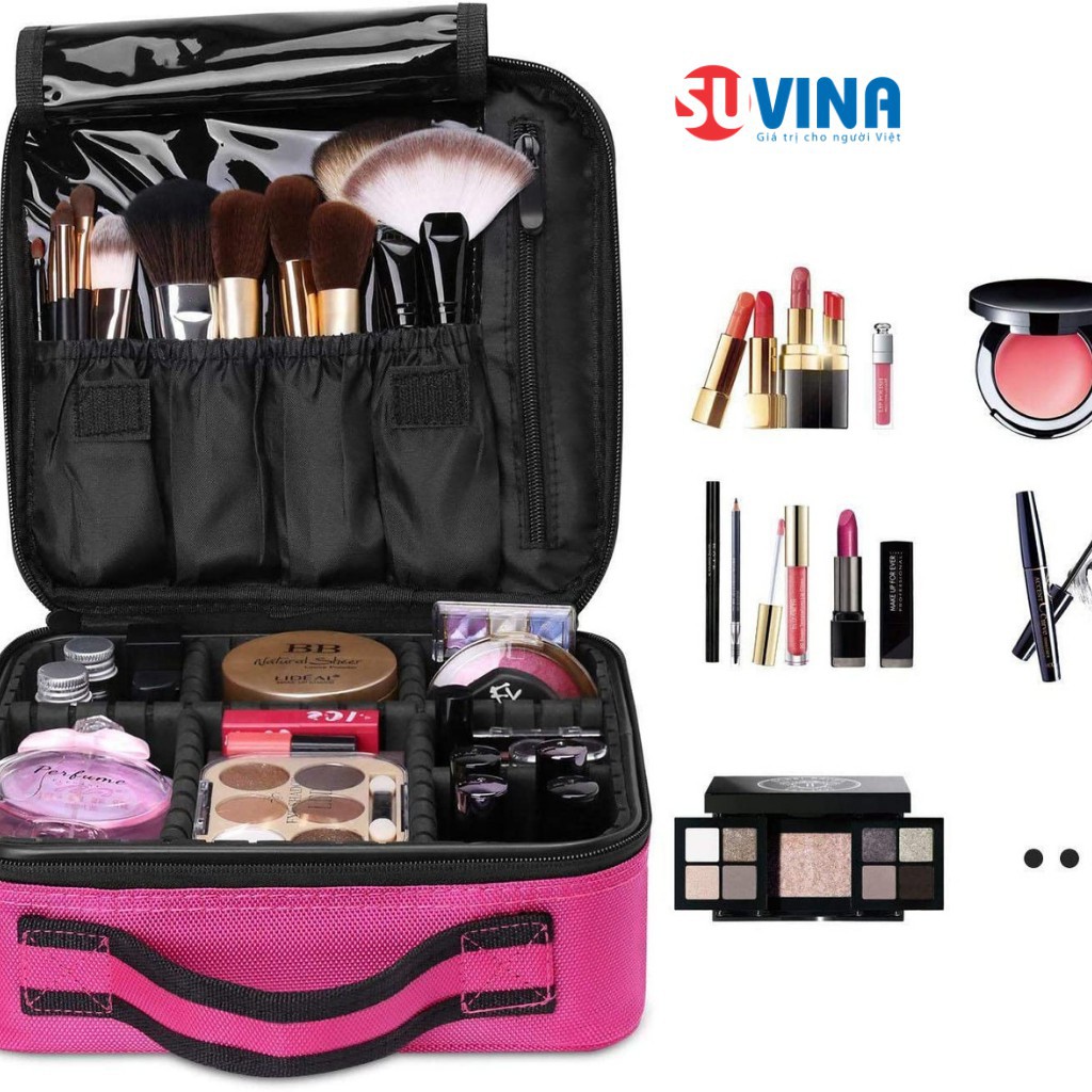 Cốp Trang Điểm Vali Nhỏ Đựng Đồ Makeup, Đồ Nối Mi