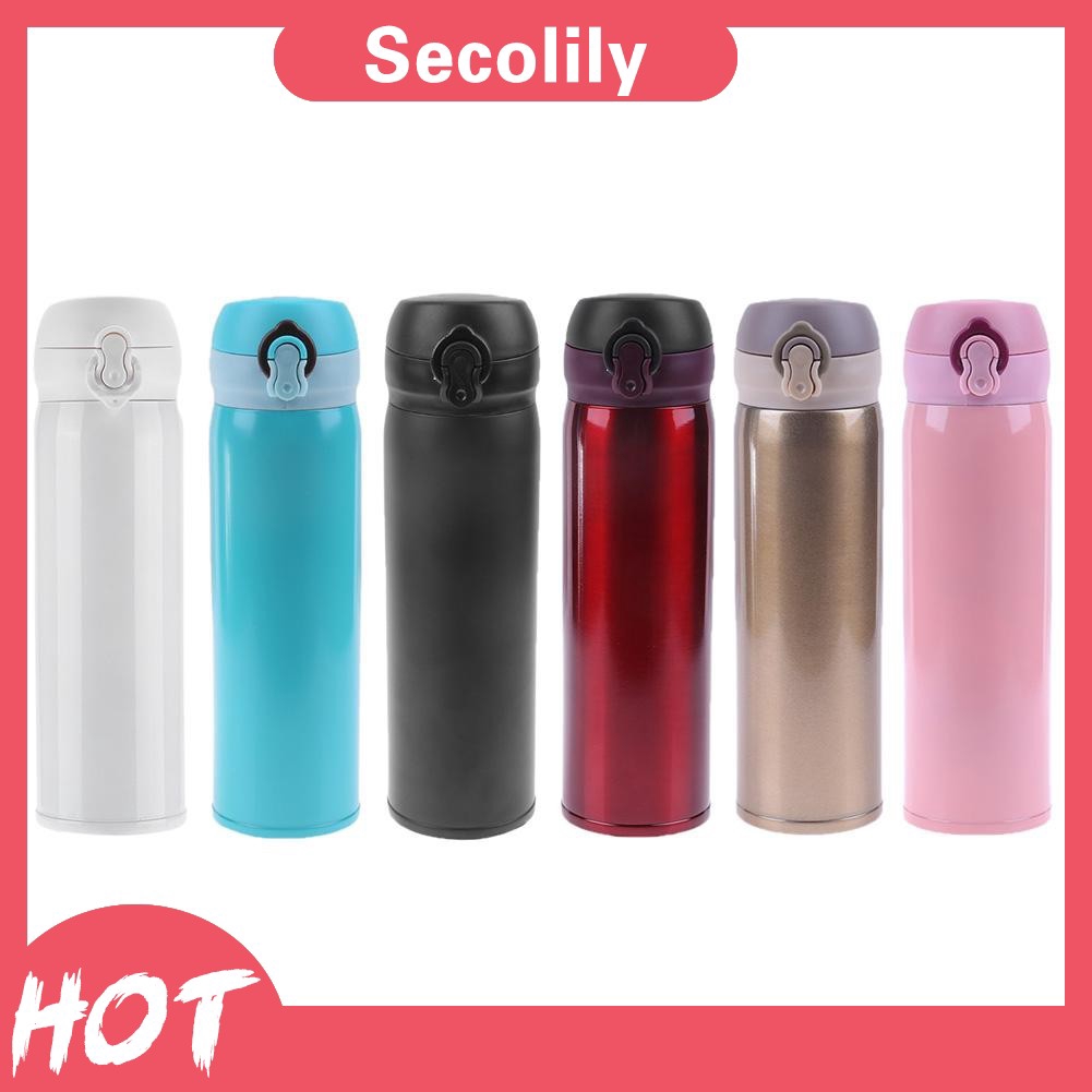 450ml Travel Mug Water Thermos Stainless Steel Double Wall Thermal Cup Bottles Vacuum Cup School