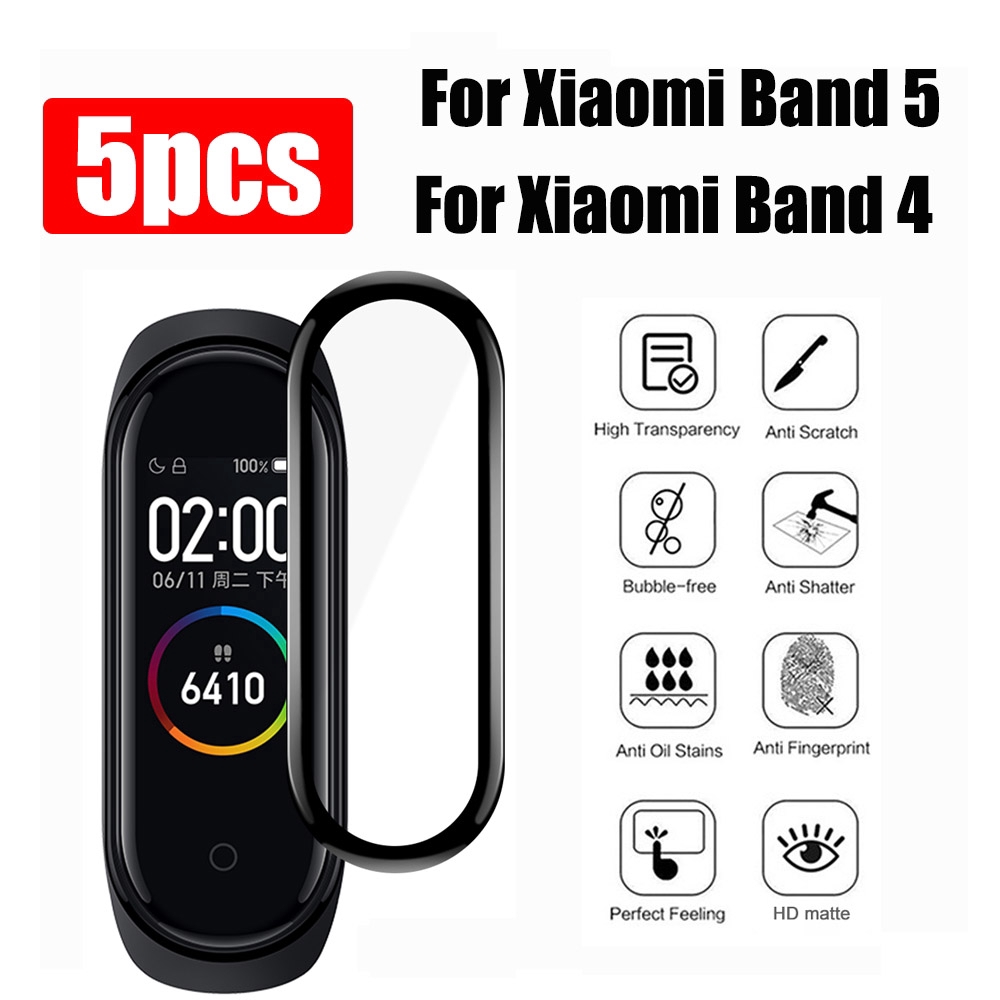 Kính Cường Lực 3D Bảo Vệ Màn Hình Chống Sốc Cho Xiaomi Mi Band 5