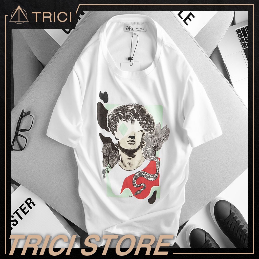 Áo thun nam zara 👕FREESHIP👕 100% cotton 4 hàng vnxk chiều ATZR03