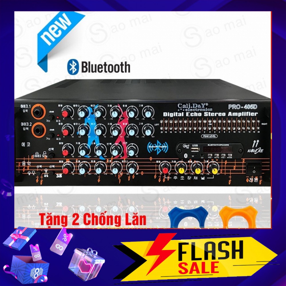 Ampli karaoke Amply nghe nhạc gia đình BLUETOOTH Cali.D&Y PRO-405D