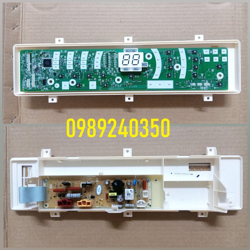 Bo mạch máy giặt Panasonic 2 mảnh có nước nóng chính hãng