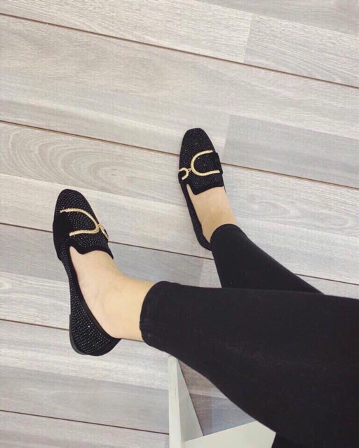 Dép moka đá đai D