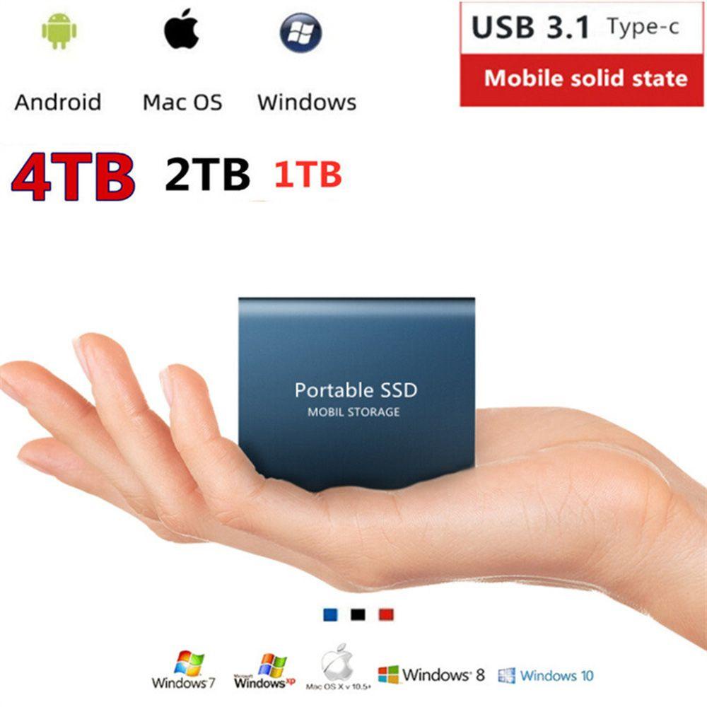 KEENE Expansion Upgrade Mobile Hard Disk High-speed SSD Mobile Hard Drive Portable External Solid Drive Storage Device 1T 2T 4T 8TB USB3.0 HDD | BigBuy360 - bigbuy360.vn