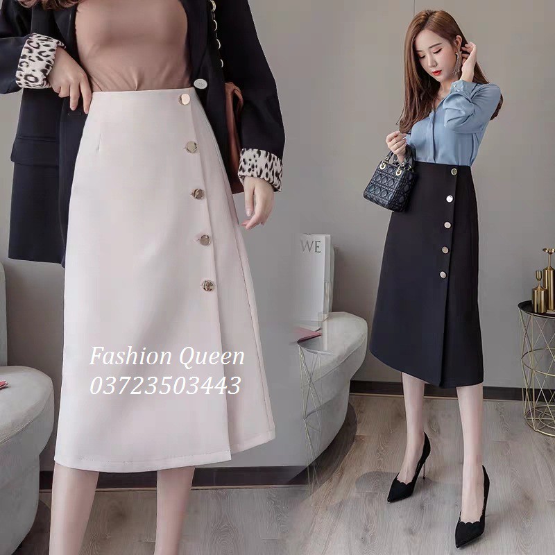 chân váy chữ A chất tuyết mưa cao cấp shop thiết kế