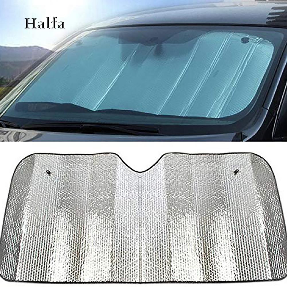 Hl HL HL HL☆Tấm Chắn Nắng Chống Tia UV Bằng Lá Nhôm Cho Kính Chắn Gió Xe Hơi