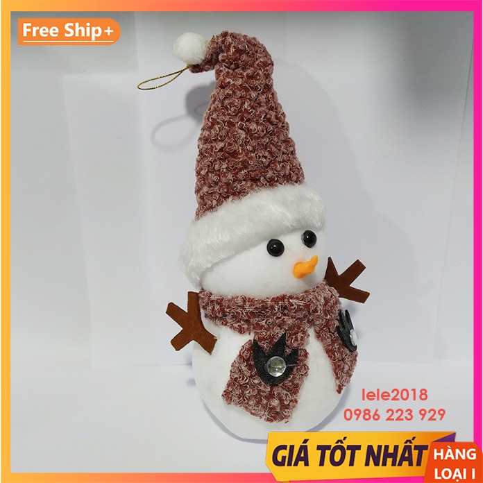 Người tuyết size 27cm  trang trí cây thông noel và sự kiện giáng sinh