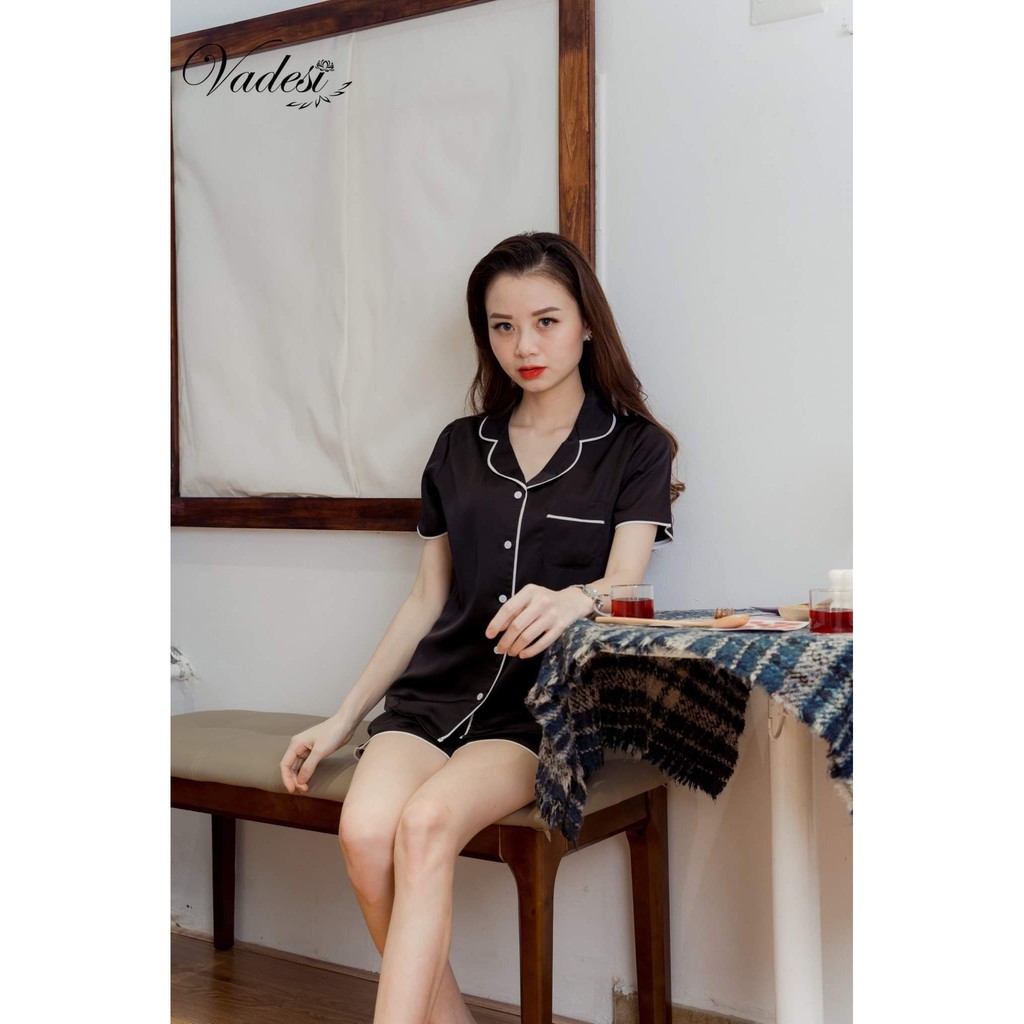Bộ đùi Nữ - Vadesi, Bộ ngắn Pijama Lụa, Bộ Mặc Nhà Nữ Mùa Hè, Đồ Bộ, Đồ Ngủ Đẹp, Thời Trang Nữ,