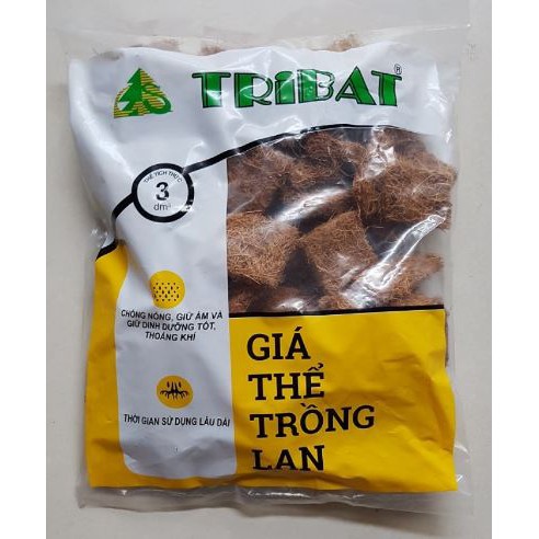 Xơ dừa miếng trồng Lan 3dm