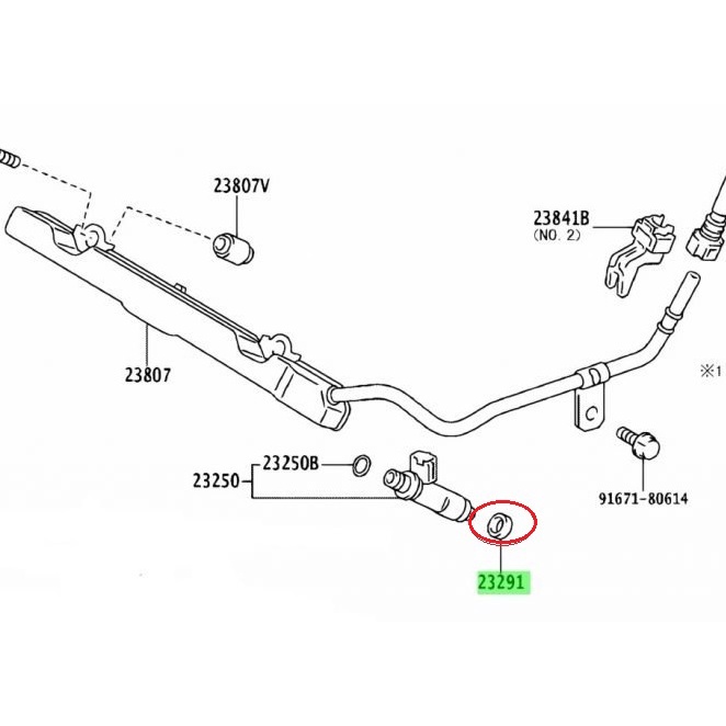 Gioăng béc phun xăng Toyota