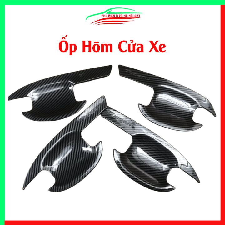 Ốp tay hõm Tucson 2016-2021 vân Carbon chống trầy bảo vệ cửa xe ô tô