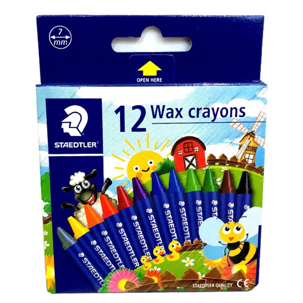 Bút sáp màu Staedtler 2200 - Wax crayons. Sản phẩm được sản xuất từ vật liệu chất lượng cao, không chứa các chất độc hại