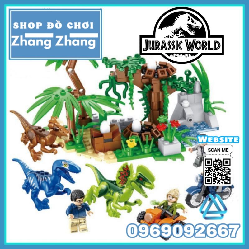 Đồ chơi Xếp hình Công viên khủng long Jurassic World mới nhất 2020 Minifigures MG2019