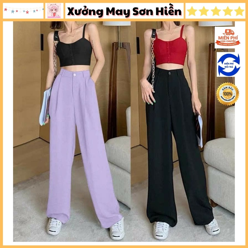 Quần Suông Ống Rộng Dài 100cm Xưởng May Sơn Hiền MS2229