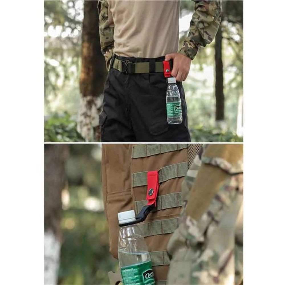Móc kẹp khóa cài đeo chai nước gắn thắt lưng quần bằng vải nylon tiện lợi cho đi leo núi