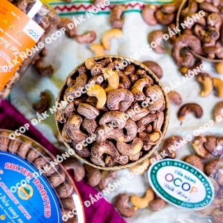 Hạt điều rang muối Hồng Đức nguyên hạt a cồ, 500g Hạt điều rang muối đạt chuẩn OCOP 4 sao