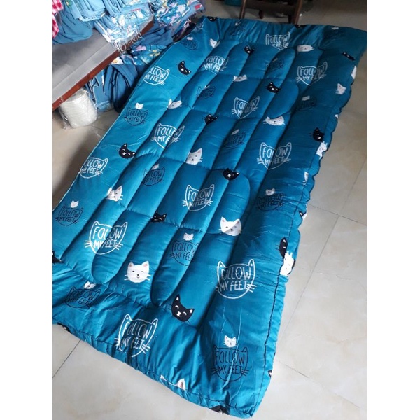 Nệm Topper Bông trải sàn gấp gọn size ( 1m~1m8x2m)