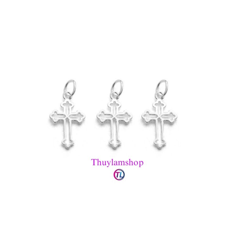 Charm cây thánh giá treo bạc 925 vĩnh viễn bảo hành bạc