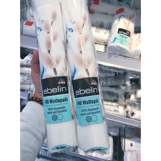 Bông Tẩy Trang Ebeline Đức 140 Miếng