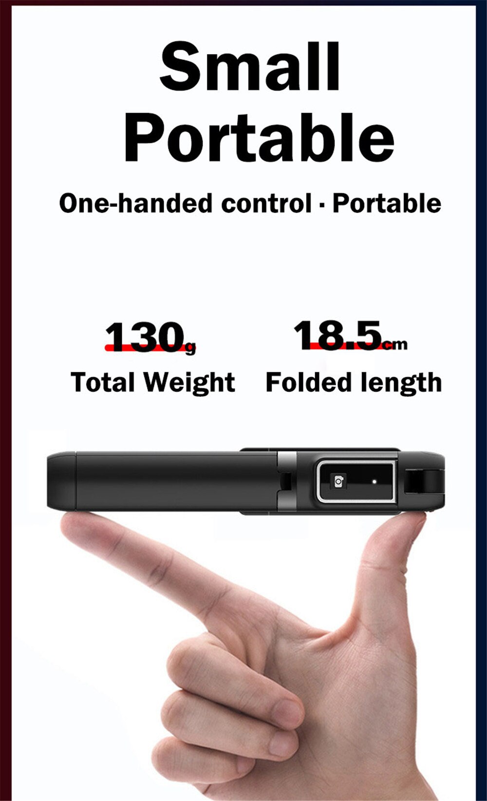 Mini palo de Selfie Bluetooth inalámbrico portátil para iPhone, multifunción para Samsung, trípode integrado, soporte de teléfono móvil