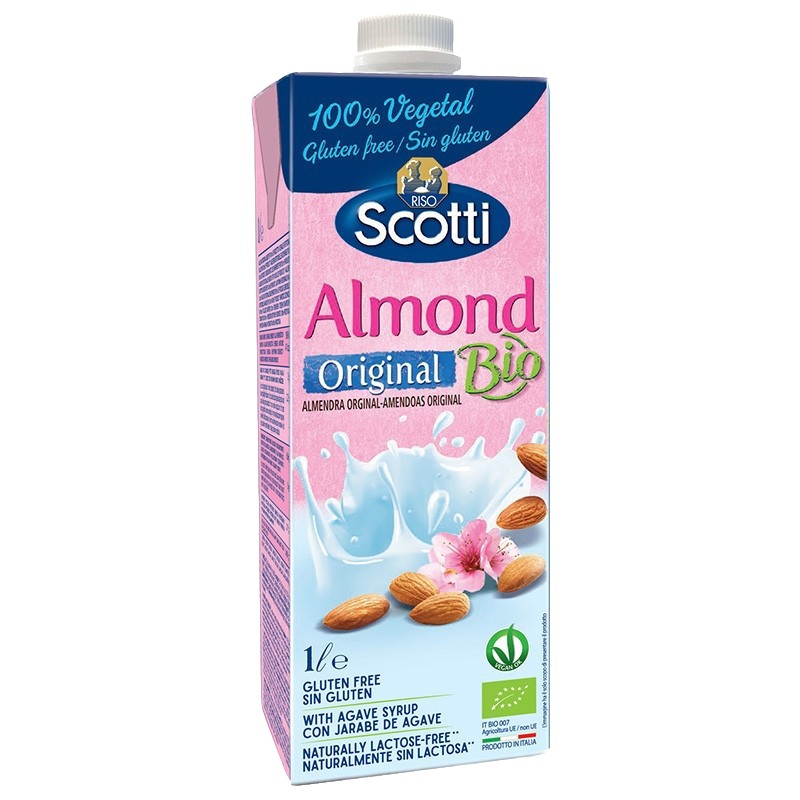 Sữa Hạnh Nhân Hữu Cơ Riso Scotti - ORGANIC Original Almond Drink - 1L