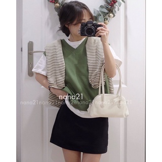 Áo gile len trơn A220