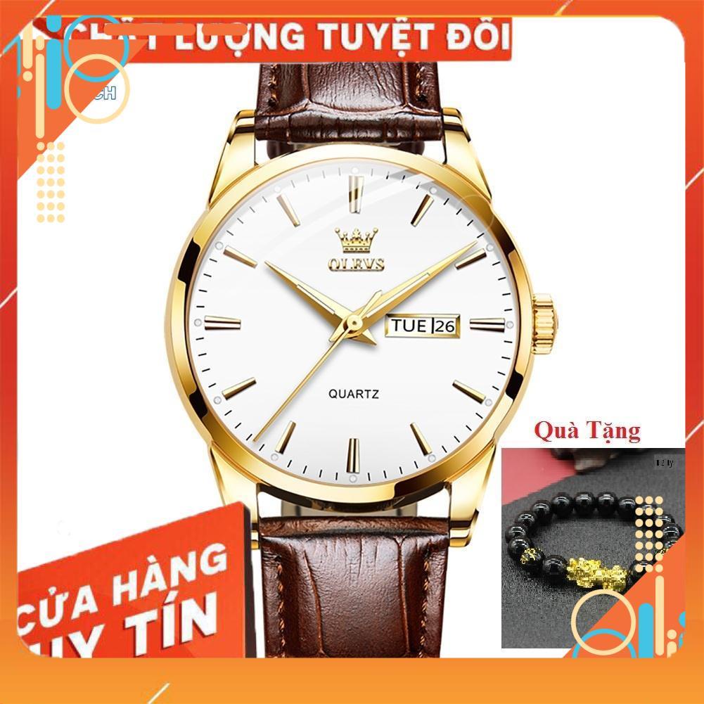 [HÀNG AUTH]Đồng hồ nam OLEVS Nhật Bản,Chống nước,Chống Xước,Đồng hồ chạy pin,dạ quang,Dây da cao cấp,BH 12th | WebRaoVat - webraovat.net.vn