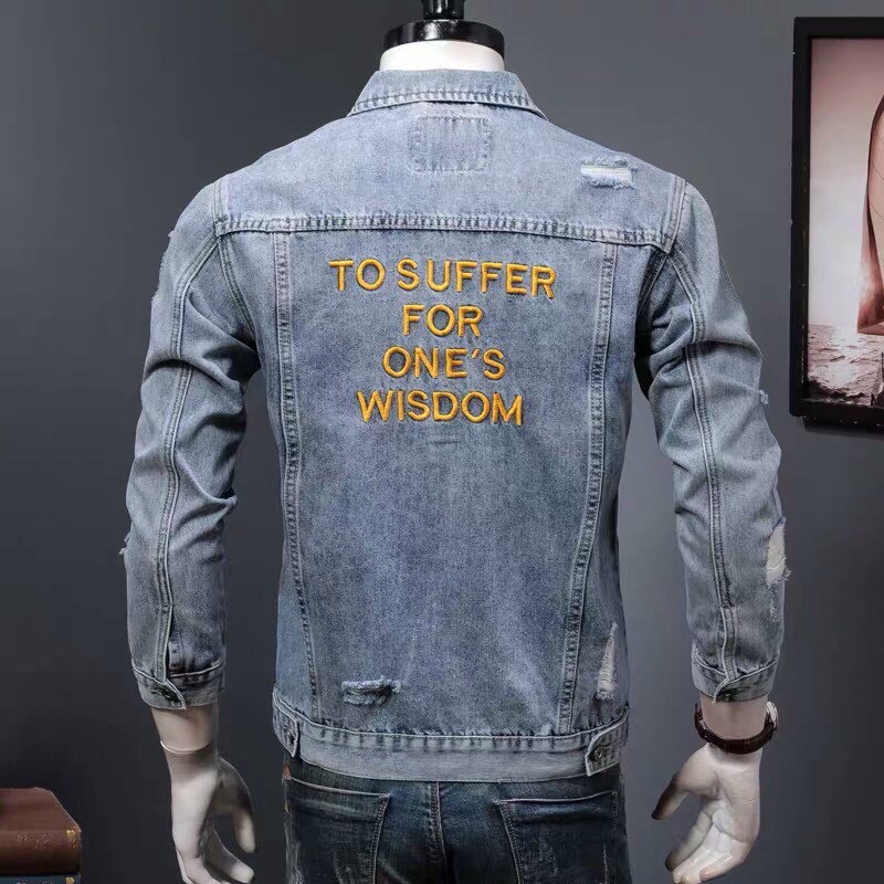 Áo Khoác Jean NAm Chất Cao Cấp Dày Đẹp