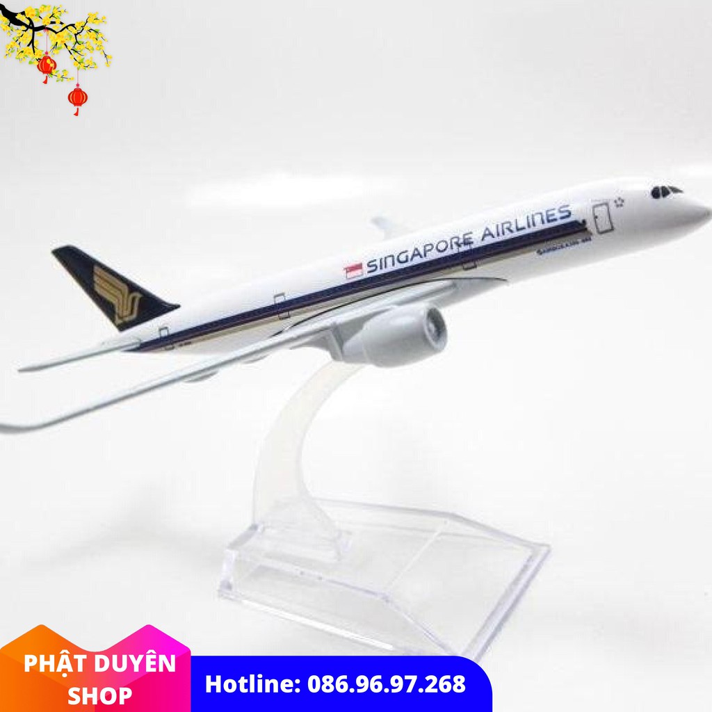 MÔ HÌNH MÁY BAY SẮT 20 CM KÈM ĐẾ MICA - SINGAPORE AIRLINES