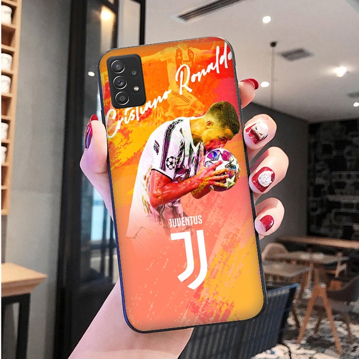 Ốp Điện Thoại Mềm Viền Đen Hình Cristiano Ronaldo Cho Samsung Galaxy Note 8 9 10 10 Plus 10 Lite 20 20 Ultra