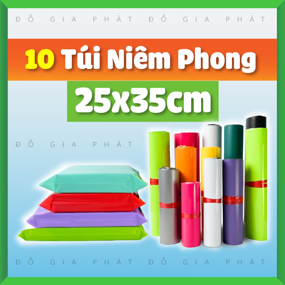  [25x35cm] 10 Túi Gói Hàng, Đóng Hàng, Niêm Phong, Bao Bì Gói Hàng Tự Dính GHN