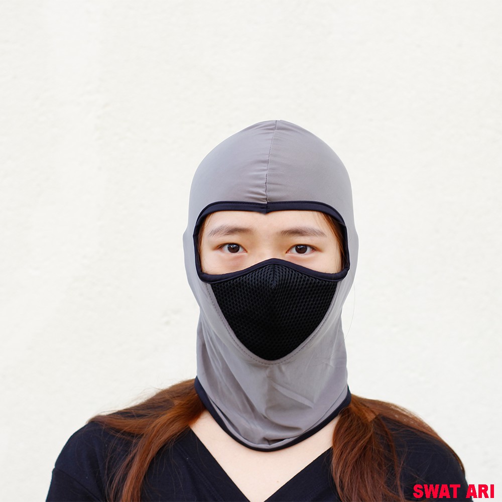 Khăn Phượt Trùm Đầu Ninja Điều Hòa Ari Cao Cấp - Mặt Nạ Chống Nắng, Chống Tia Uv Đa Năng Đi Xe Máy (3 Màu)