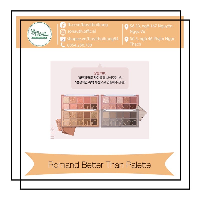 Bảng mắt Romand Better Than Palette