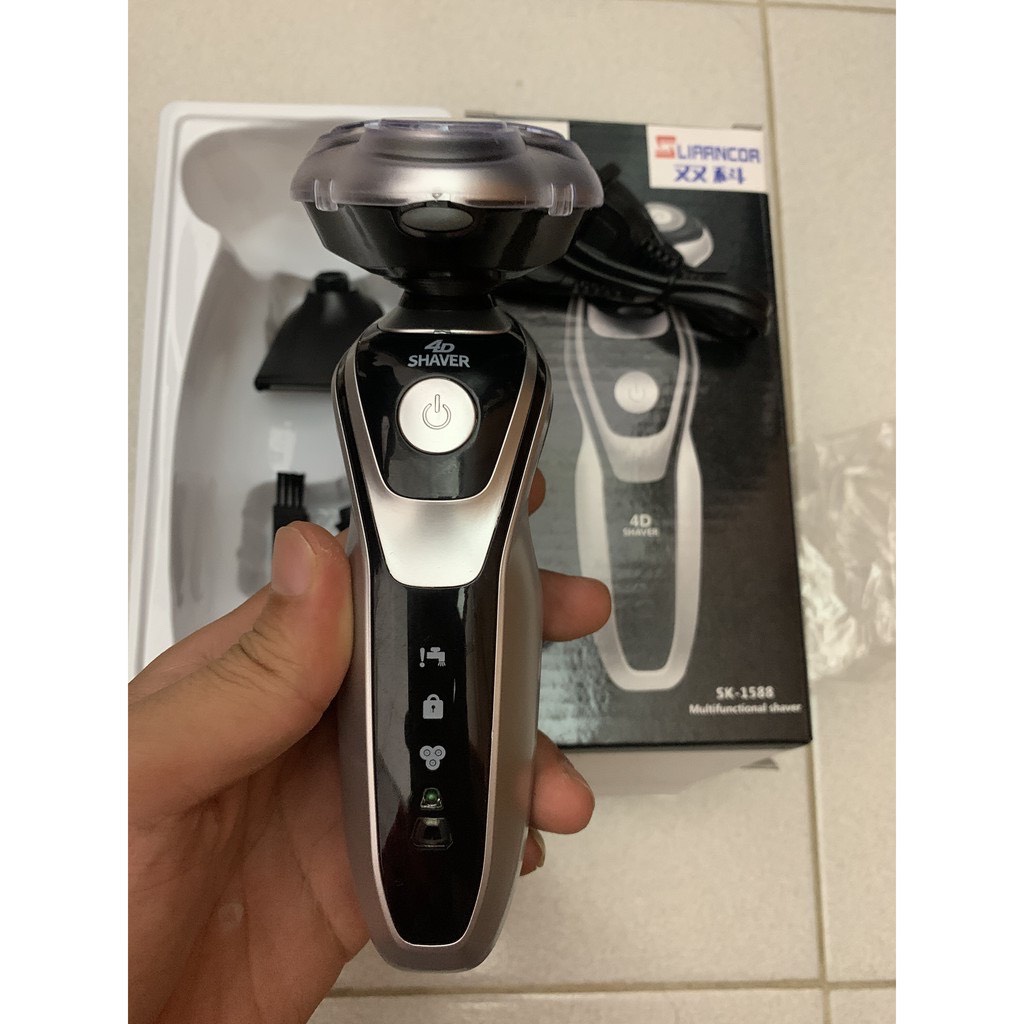 máy cạo râu đa năng SHAVER SK1588 và 3 lưỡi sơ cua FR8