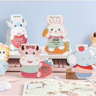 Lịch để bàn 2021 thiết kế xinh xắn đáng yêu ( giao mẫu ngẫu nhiên