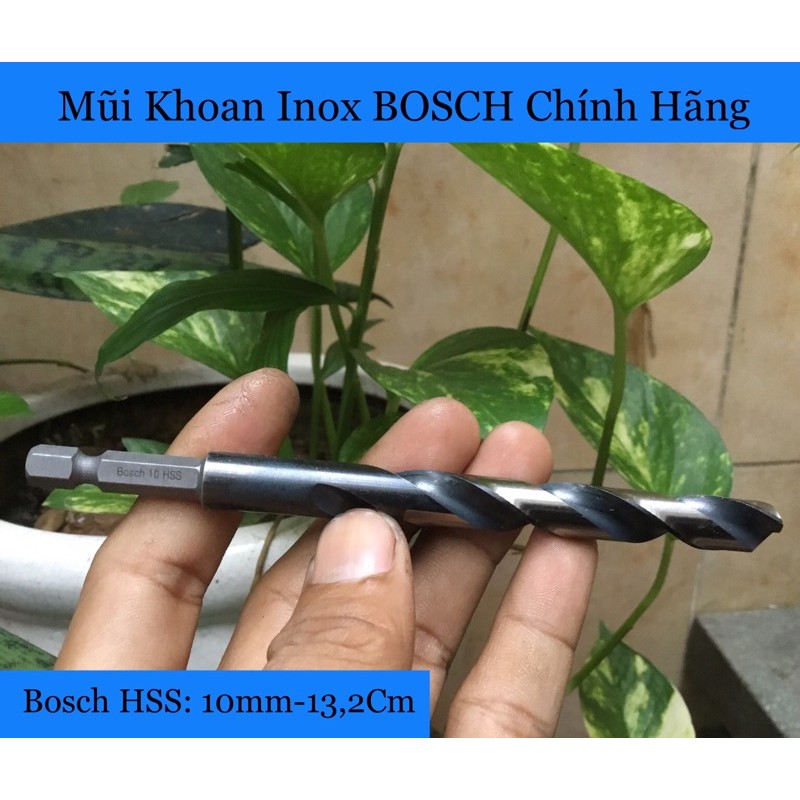 Mũi Khoan Inox BOSCH Impact HSS Chính Hãng 10mm-13,2Cm