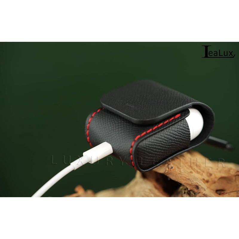 Bao Da Airpod Handmade Cao Cấp LEALUX Case Airpod 1-2