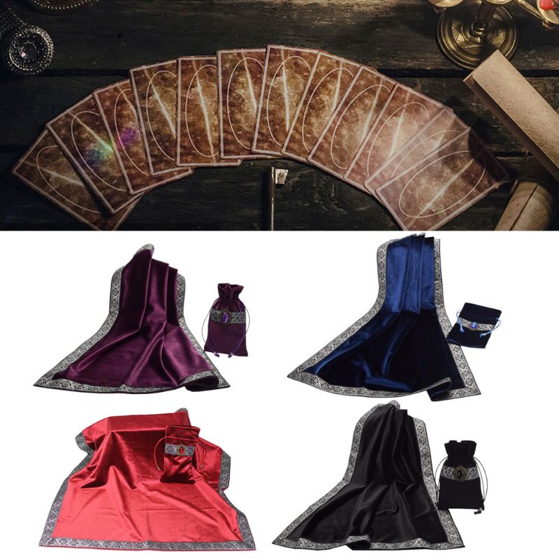 Thảm Chơi Bài Tarot Để Bàn 66x66cm