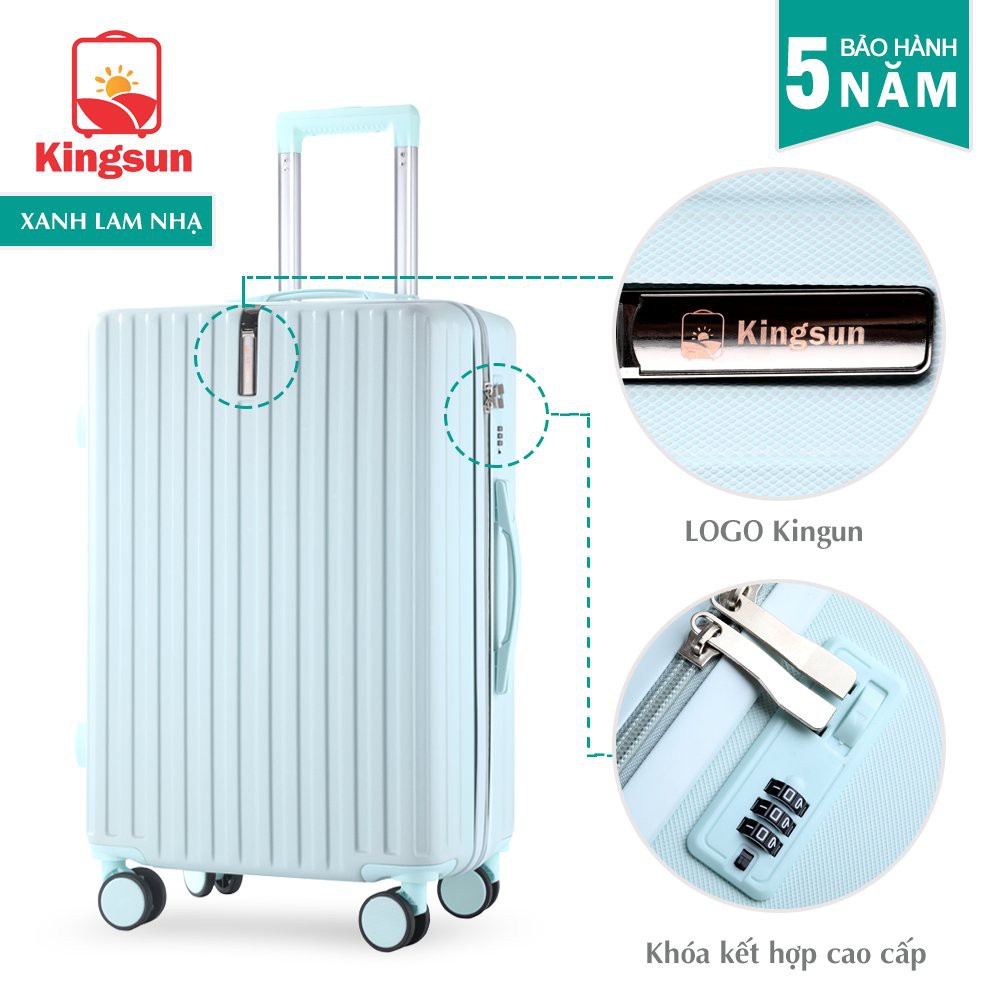 Vali du lịch Kingsun vali kéo cao cấp bảo hành chính hãng 5 năm KS219